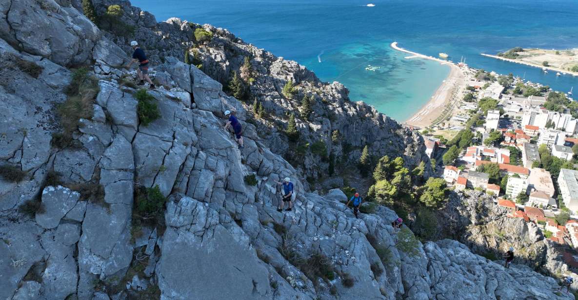 3-Hour Via-Ferrata Adventure in Fortica Fortress - The Fortica via ferrata setup: Omiš views before you even climb