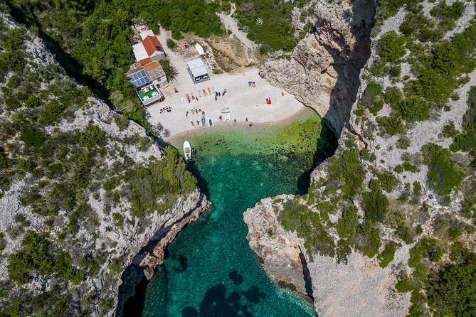 Blue Cave and Hvar 5 Islands speedboat tour | from Split&Trogir - Stop 3: Stiniva Cove Swim—Short Time, Big Payoff