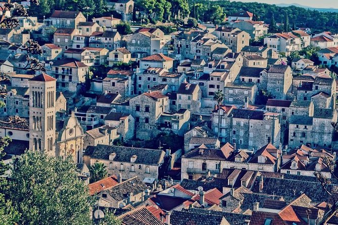 Blue Cave and Hvar island - five island tour from Split - Hvar town: short walk time in a seriously sunny place