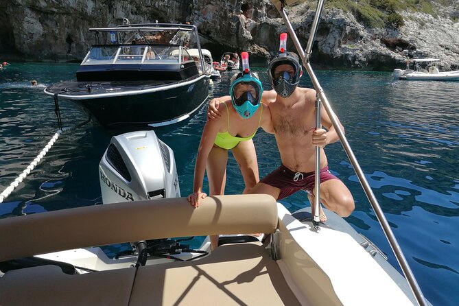 BLUE LAGON & 3 islands full day private speedboat tour - Solta and Necujam: calm-bay shipwreck snorkeling on a green island