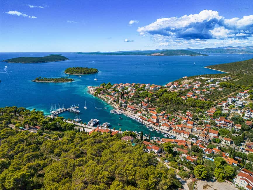 Blue Lagoon & Šolta Small-Group Boat Tour from Split - Maslinica on Šolta: Real Village Time Between Two Swim Stops