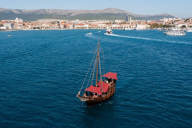 Columbo's Pirate Ship "Santa Maria" - Split Panoramic & Sunset Tour - Gliding past the Riva and Diocletian Palace’s dramatic shoreline