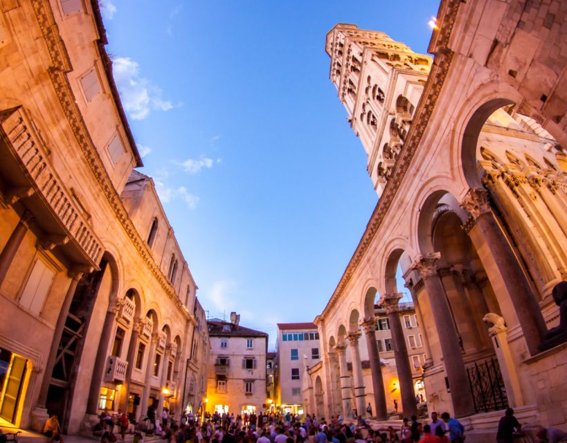 Evening Group Walking Tour - Split Old City Diocletian's Pal - Inside Diocletian’s Palace: Peristyle Square first, then the story of the complex
