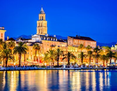 Evening Group Walking Tour - Split Old City Diocletian's Pal - Meeting next to the big red Split sign: start on time, feel confident