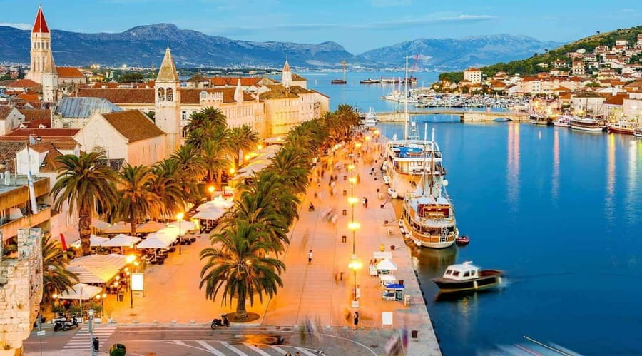 From Split: Blue Lagoon and 3 Island Boat Tour - From Split to Krknjaši Bay: Blue Lagoon in real-life Adriatic light