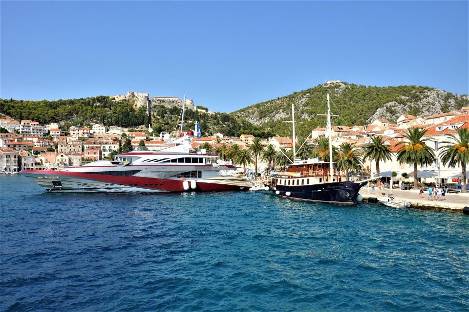 From Split, Croatia: Blue Cave & Hvar 5 Islands tour - Komiža and Stiniva Cove: A Town Moment Plus One Dramatic Swim Stop