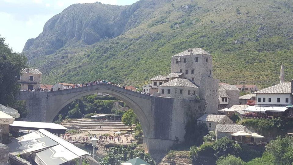 From Split or Trogir: Tour to Mostar and Kravice Waterfalls - Mostar walking tour: Ottoman architecture, bazaar lanes, and mosque landmarks