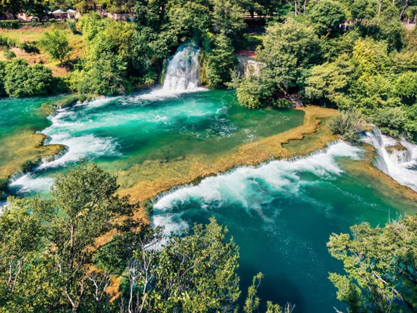 From Trogir, Seget & Okrug: Krka Waterfalls & Swimming - Skradin Free Time: Old Town Stroll and a Real Chance to Swim