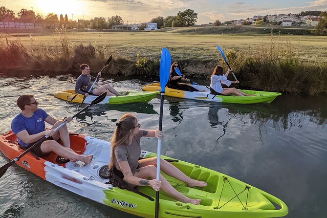 Kayak Sunset Tour In Split - Then out to the open sea: cliffs, old houses, and horizon time