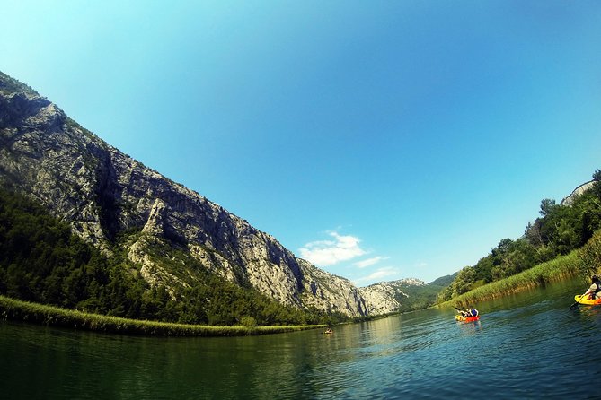 Kayaking and Snorkeling in Omiš - Kayaking the calm Cetina canyon section: what you’re really doing