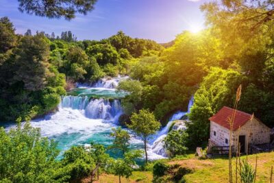 Krka Waterfalls & historic Šibenik - driver&guide, boat cruise, lunch break - Krka National Park: Green Walking, Waterfalls, and Old Mills