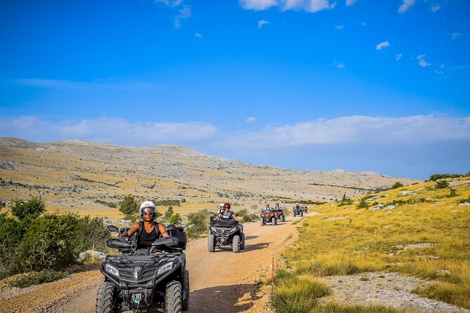 Private ATV Quad Tour in Split with Lunch - Entering the day at Hrvace: helmets, vehicle intro, and a safety-first vibe