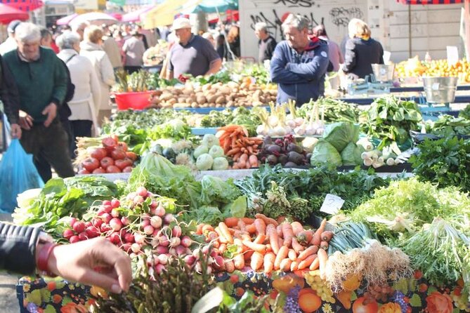 Private Split Tour & Local Bites & Seafood Extravaganza & Pickup - Green Market tastings: soparnik and cheese as your opening act
