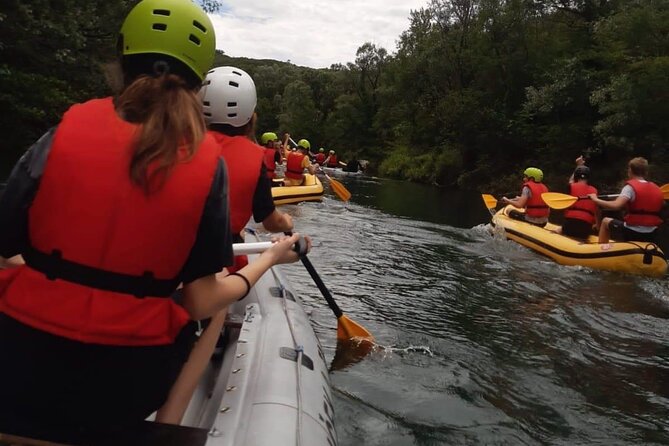 Rafting on Cetina River Standard Route - The rafting rhythm: rapids, waterfalls, and the built-in refresh break