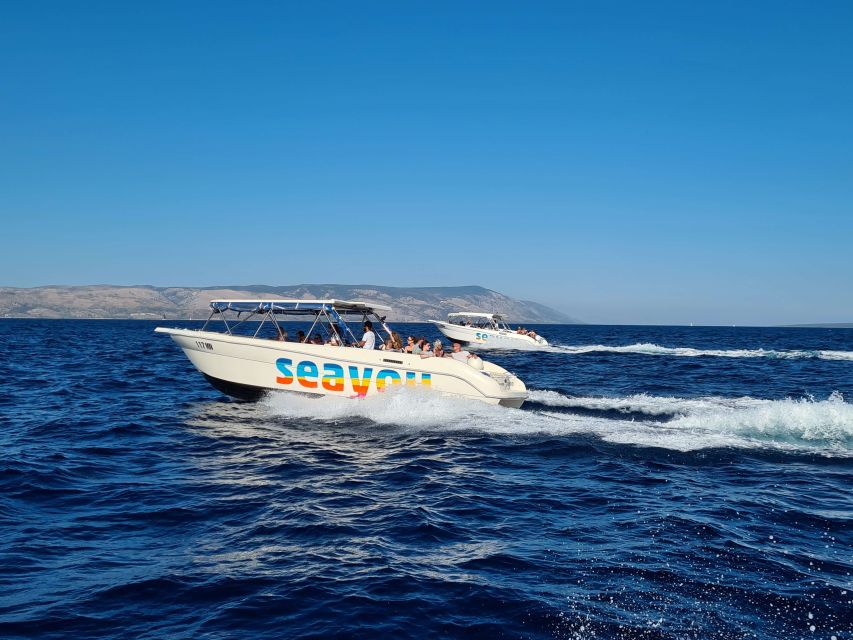 Split: Bisevo, Vis, and Hvar Boat Tour with Snorkel Stops - Entering the Blue Cave on Bisevo: the main event (and the reality check)