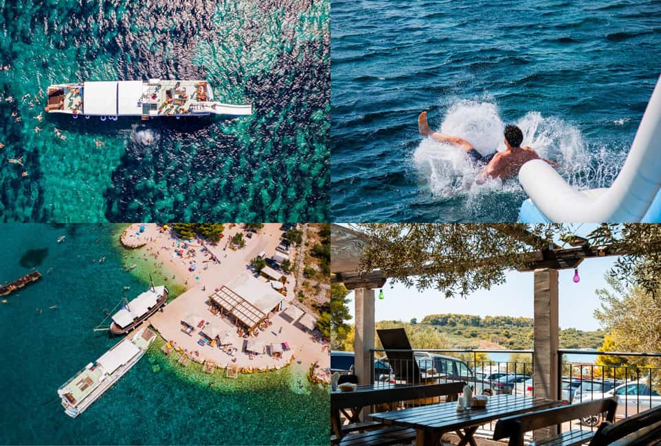 Split: Blue Lagoon, 3Islands, Boat Trip, Mediterranean lunch - Čiovo and Borko Beach Bar: lunch that’s part of the scenery