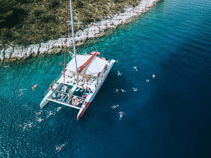 Split: Blue Lagoon & Trogir Boat Tour with Lunch and Drinks - How the Blue Lagoon Swim Stop Actually Works