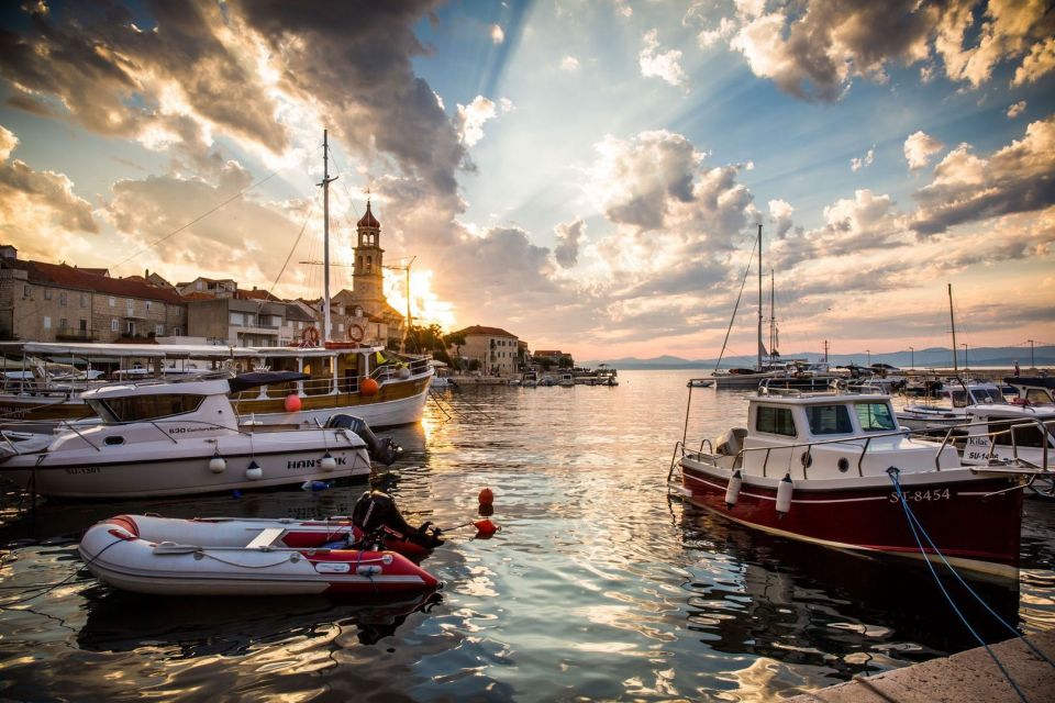 Split: Brac Island and Sutivan Village Sunset Boat Tour - Brac Island swim and snorkeling: clear-water time, not just photos