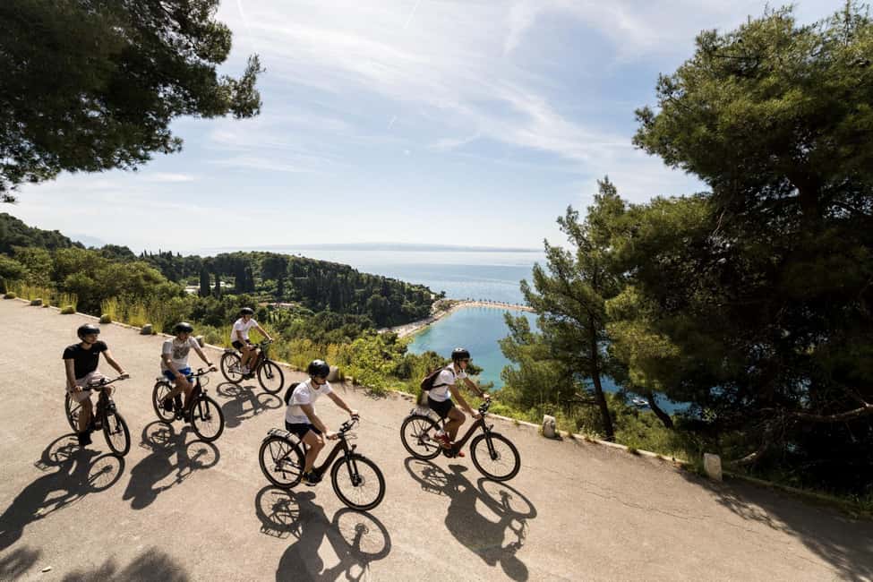 Split City & Marjan Park Electric Bike Tour - Bene Beach: a calm stop that balances the climb