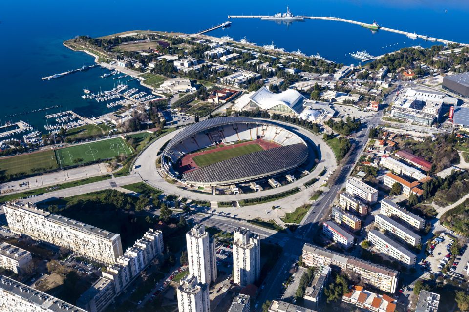 Split: Old Town Guided Bike Tour with Poljud Stadium - Sustipan Park Cliffs: The Views Over Čiovo, Brač, and Solta