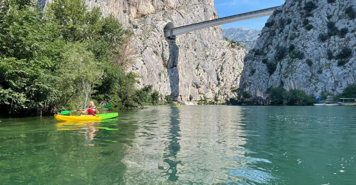 Split/Omiš - Guided Kayaking & Snorkeling Tour Cetina River - Planned breaks: swimming, sun time, and riverbank picnic energy