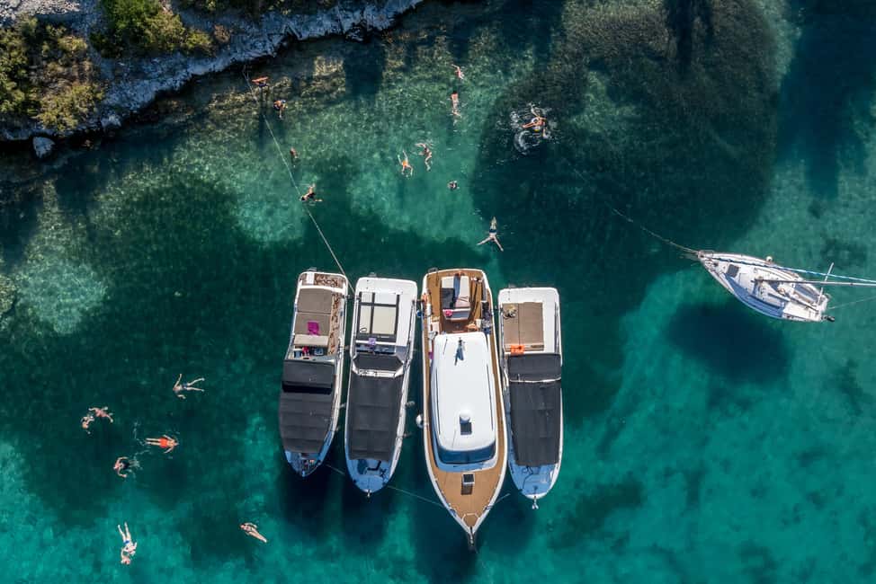 Split or Trogir: Blue Cave, Vis, and Hvar Speedboat Tour - Budikovac Blue Lagoon: Snorkel Gear, Clear Water, and a Small-Bar Break