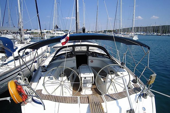 Split: PRIVATE Full-Day Sail Yacht Cruise - Per group (up to 12)! - Milna island time (the boat-access village) and where lunch fits