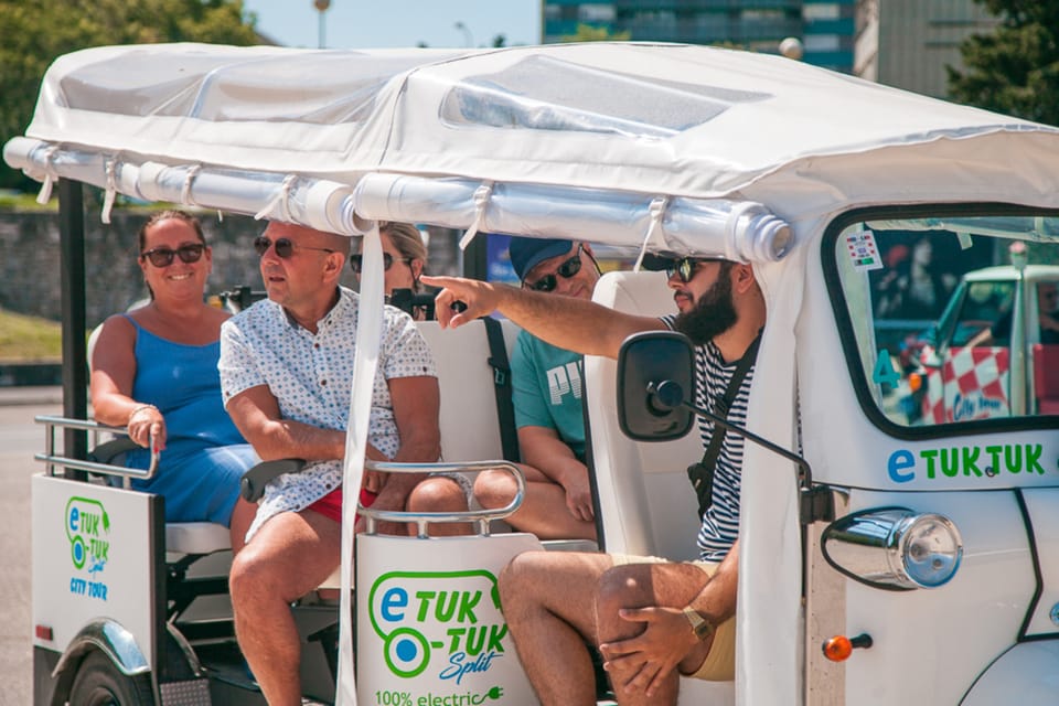 Split: Top City Highlights Electric Tuk-Tuk Tour - The sea-view route: West Bank, ACI Marina, Sustipan, and Park Zvončac
