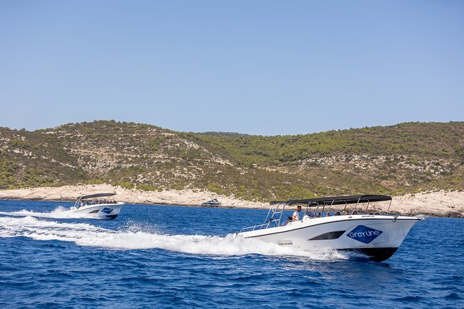 Split/Trogir: Blue Cave, Vis, and Hvar Speedboat Day Tour - Vis Island stop: Komiža for coffee, Stupišće for photos, and quick cave glimpses