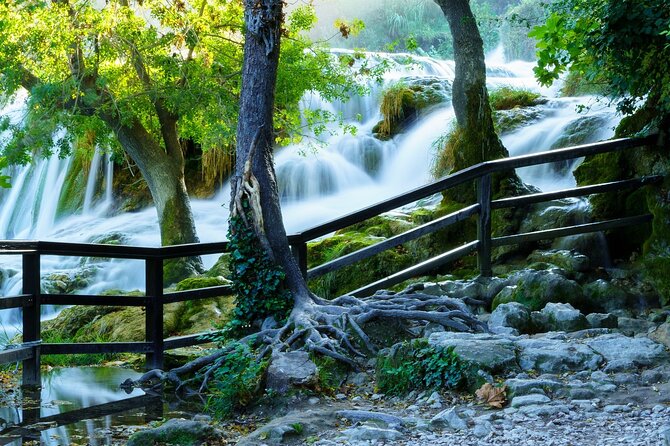 Split/Trogir/Kastela: Krka Private Tour - option: Wine Tasting - Bacvice Beach Dessert Finish in Split