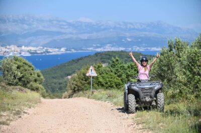Trogir, Žedno: Čiovo Island 100% Off-Road Quad ATV Tour - The 30-minute safety training that makes beginners feel in control