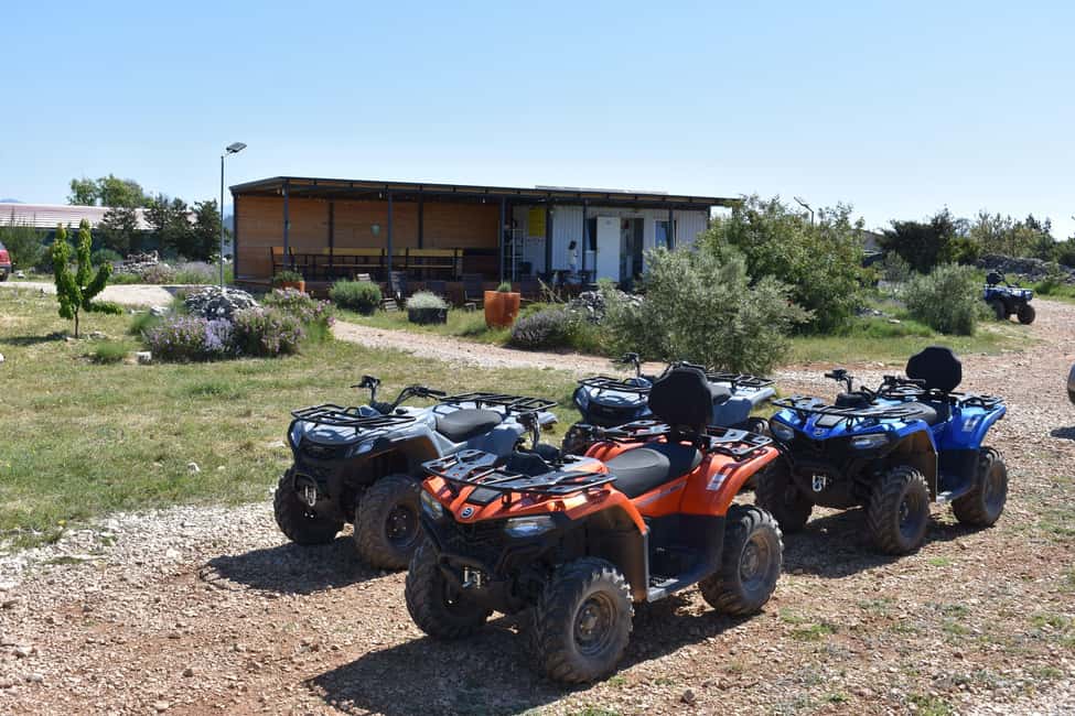Trogir, Žedno: Čiovo Island 100% Off-Road Quad ATV Tour - Rain, splashes, and why raincoats matter on a quad day
